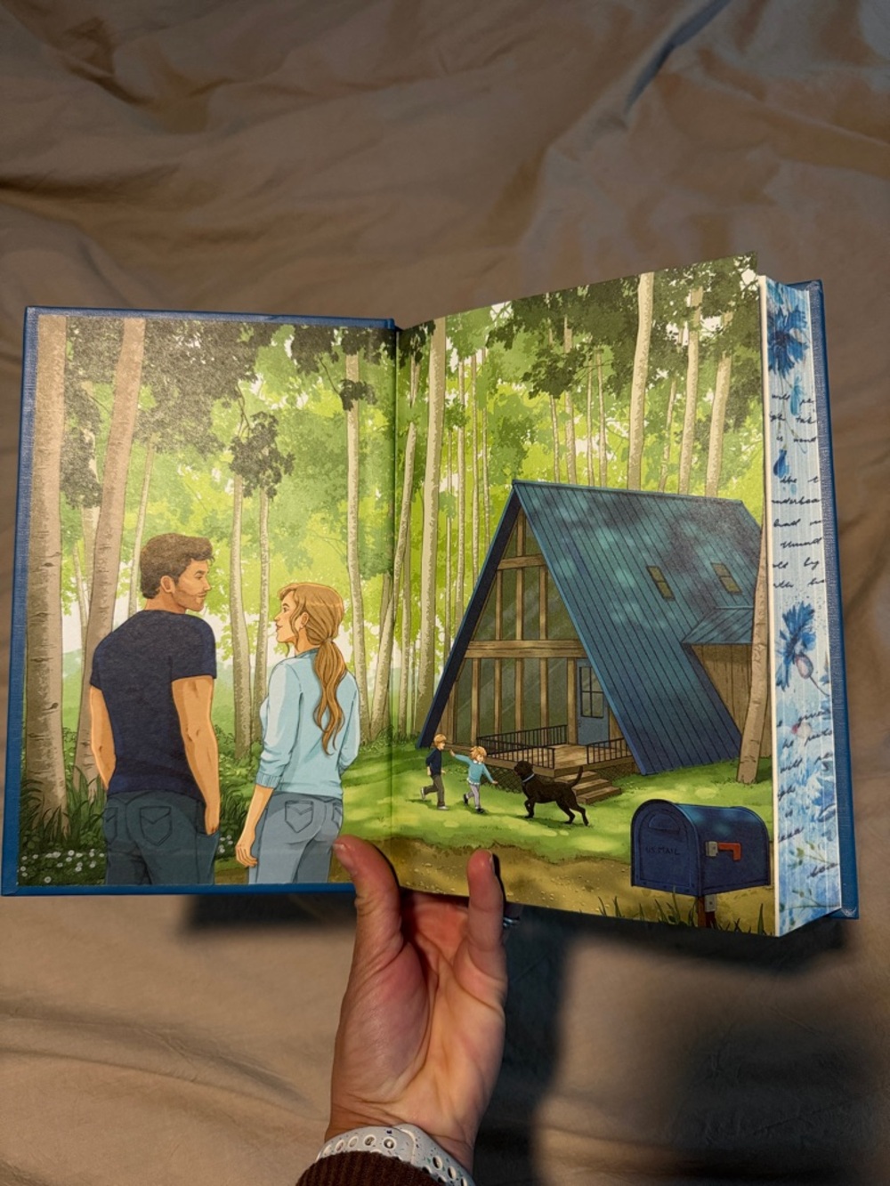 The Last Letter by Rebecca Yarros - Blue Hardcover - Picture 4 of 4
